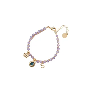 Sweet Vacation Style Women’s Beaded Bracelet Natural Stone Crystal Glass Popcorn Beads Dolphin Shell Star Charm