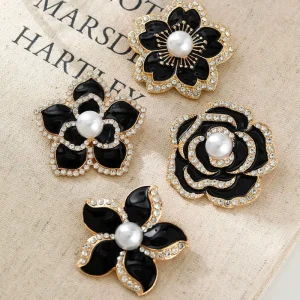 TG 2702 Fashion Jewelry Brooches Rhinestone Flowers Brooch Brooches Luxury Women
