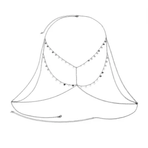Tassel Chest Chain Body Necklace Elegant and Stylish Wedding Gift for Couples Versatile and Trendy Fashion Jewelry