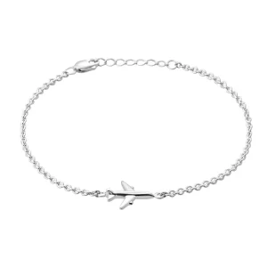 The Airplane Bracelet or Aircraft Anklet Wanderlust Travel Inspired Jewelry Minimalist Style