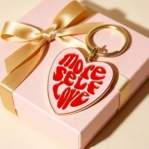 The New Metal Craft Keyrings Cute Cartoon Decorate Accessories No Minimum Custom LOGO Soft Enamel Keychains Heart