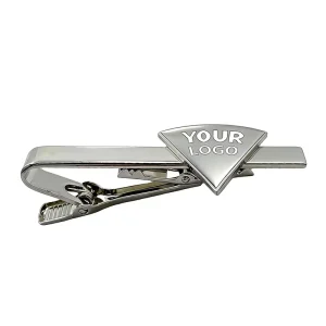 Tie Clips Custom Logo Stainless Steel Laser logo Cuff Links & Tie Tlips Men Pins Tie Bars Metal Craft