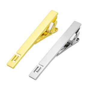 Tie Clips Custom Logo Stainless Steel Tie Bars Pins Gold Blank Cuff Links & Tie Tlips Men