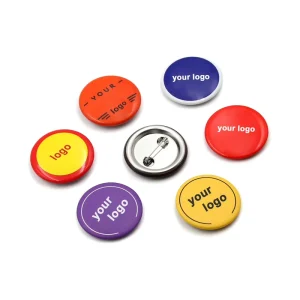 Tin Badge Custom Logo Photo Printed Iron Button Pin Fashion Accessory Promotional Business Giveaway Brooch