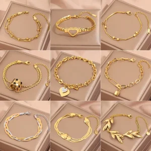 Titanium Steel High End Stainless Steel Snake Chain Bracelet for Women Non Fading Jewelry Zircon Gifts