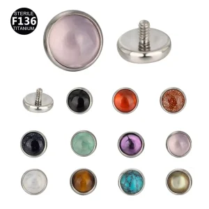 Tongue Piercing F136 Titanium Accessories Externally Threaded Spot Set Balls Stud Earrings Body Piercing Kit Jewelry
