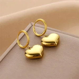 Top Quality Fashion Earrings for Women 18k Gold Plated Pearl Stud Earrings Stainless Earring Set