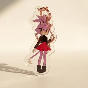 Transparent Anime Custom Plastic Keychain Glitter Epoxy Holographic Acrylic Keychain Pendant Accessory