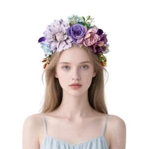 Travel Vacation Photography Flower Garland Headband Dance Party Flower Hair Accessories for Women