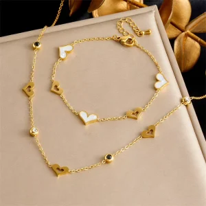 Treadiing African Costume Stainless Steel Necklace Jewelry Sets for Women