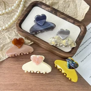 Trend 11cm Women Hair Claw Cute Acetate Ponytail Shark Clip Fashion Hair Accessories for Daily Hairstyling Casual Outings