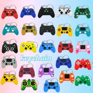 Trend Fashion New Pvc Keychain Gun Fighter Game Controller Keychain Boy Girl Gifts Toys Custom Keychain Accessories