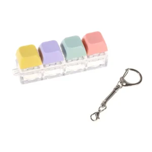 Trending Product Fidget Custom Cube Keykey Chain Light Caps Set Keyring