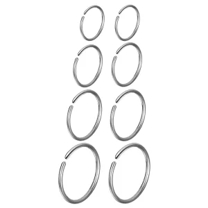 Trendy 316L Stainless Steel Body Jewelry Earrings for Multiple Piercings