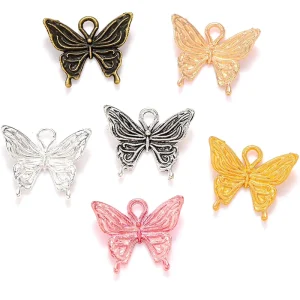 Trendy Alloy Butterfly Accessories Pendant for Jewelry Women Diy Making Fancy Jewelry Accessories
