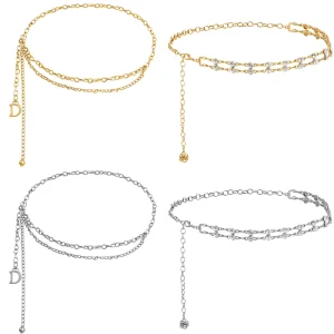 Trendy Body Jewelry Hollow Designer Simple Lovely Body Waist Chain Gifts for Women Dress