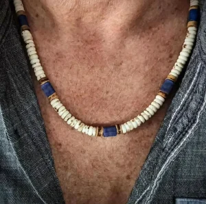 Trendy Bohemian IGI Certified Natural Stone Gemstone Beaded Necklace High Quality Jewelry Unisex Wedding Party Gift