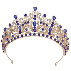 Trendy Bride Hair Accessories Crystal Princess Birthday Bridal Crown Tiaras