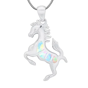 Trendy Copper Silver Plated Western Horse Pendant Necklace for Women’s Layering Look