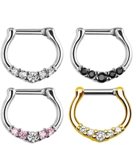 Trendy Design Septum Clicker Nose Piercing 16G Nose Ring Clicker Fashion Body Jewelry for Women Men