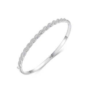 Trendy Fashion Jewelry Bracelets Bangles 925 Sterling Silver Bangles for Women