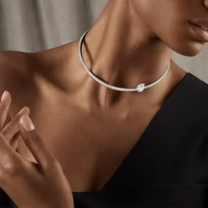 Trendy Luxury Women’s Rhinestone Pearl Choker Necklace Party Collar Pendant Fashion Accessories Jewelry