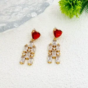 Trendy New European and American Fashion Tassel Full diamond Earrings Light Luxury High end Earrings for Women