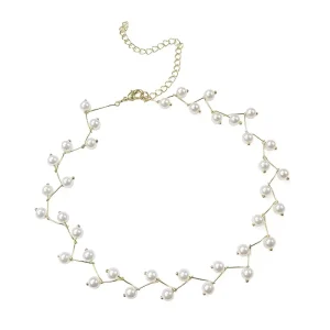 Trendy Pearl Necklace Korean Fashion Jewelry for Women Neck Chain Choker Collar Accessories Gift Short Necklace Chain Female