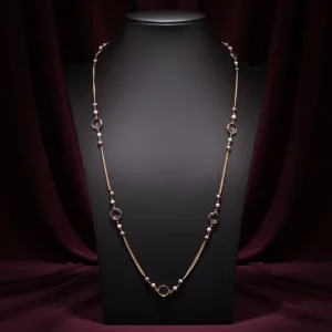 Trendy Pearl Necklace Multi Layer Flower Beaded Design Alloy Chain New Style Fashion Accessories