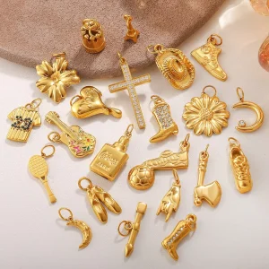 Trendy Sports Life Element Charms Exquisite Epoxy Micro inlay Craft Elegant Jewelry Set for Women