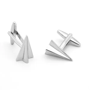 Triangle Airplane Novelty Cufflinks Custom Mens Business Suit Shirt Fashion Accessory Wedding Tuxedo Trendy Jewelry