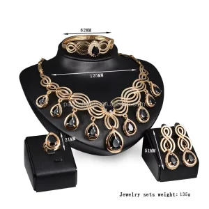 Tribal Party Costume Golden Filled Jewellery Full Sets Heavy Costume Jewelry Set