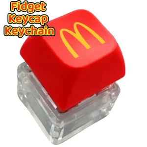 UV Ink Printed Anime Artisan Acrylic Keycap Keychain Customizable Waterproof Protective Layer Pendant Hot Gift