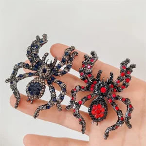 Unique Big Spider Halloween Brooch