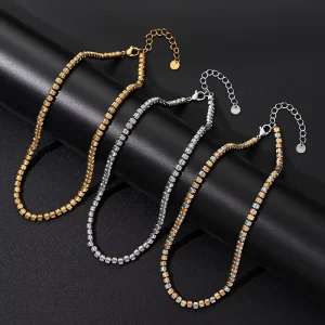 Unique Design Colorful Plated Brass Metal Beaded Spiral Pattern Beads Necklace Fashion Handmade Women Jewelry