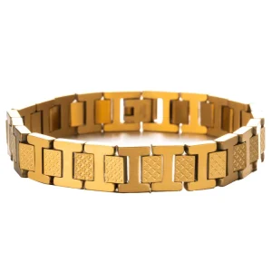 Unisex Fashion Chain Link Bracelet Stainless Steel Hypoallergenic Bangle Modern Customizable Bracelet