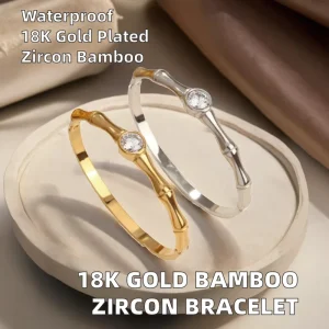 Unisex Joint Open Bangle with Crystal Versatile Bracelet Simple Elegant Stainless Steel Handmade