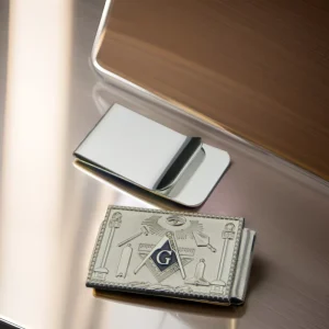 Unisex Silver Gold Modern Electroplated Custom Money Clip with Stylish Geometric Design for Men and Women