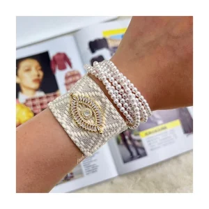Unisex Trendy Evil Fashion Eye Beaded Bracelets High quality Wedding Party Women Girls Children Friendship Gift Jewelry