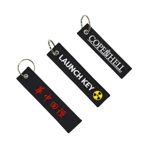 Urban Style Embroidered Keychain Trendy Accessory for Street Fashion Lovers Office Workers Travelers Daily Use