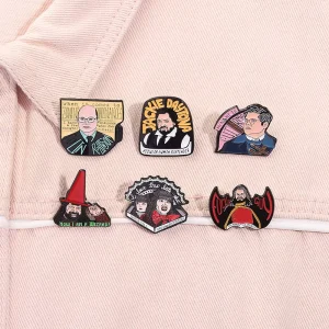 Vampire Goth Horror Movie Halloween Enamel Pins Custom Now I Am a Wizard Metal Brooch Backpack Lapel Badge Punk Jewelry Gifts