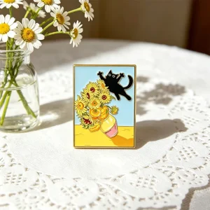 Van Gogh Starry Night in a Bottle Enamel Pin Starry Sky Butterfly Lapel Pins Badge for Backpack Clothes Accessories