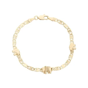 Various Styles Diamond-pattern Embossed Adjustable Unisex Bracelets Heart Little Elephant Designs Sparkling Diamond Jewelry