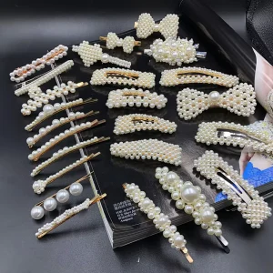 Various Styles Korean Fashion Hair Accessories Pearls Heart Hair Clips Hairpins Accesorio Para Mujer