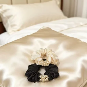 Velvet Chiffon Hair Ties Lightweight Durable Elastic Hair Band Customized Scrunchies for Women Accessory