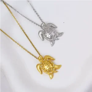 Versatile Personality Turtle Stainless Steel Chain High end Simple Fashion Pendant Accessories Necklace