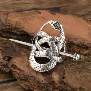 Viking Celtic Hair Clips Hairpin Gothic Infinity Celtic Knot Ouroboros Snake Hairpins for Women Hair Stick Slide Hair Clips
