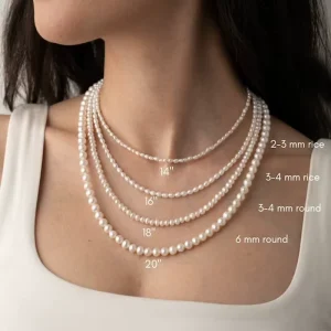 Vintage Custom Fashion Lucky Pearl Necklace Stainless Steel Waterproof Jewelry for Women Accessories Collar De Perlas