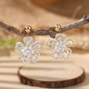 Vintage Drop Floral Earrings for Spring