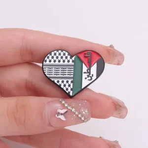Vintage Enamel Watermelon River Leaf Brooch Pin Round Shape Personalized Backpack Pin Badge Charm Jewelry Accessories